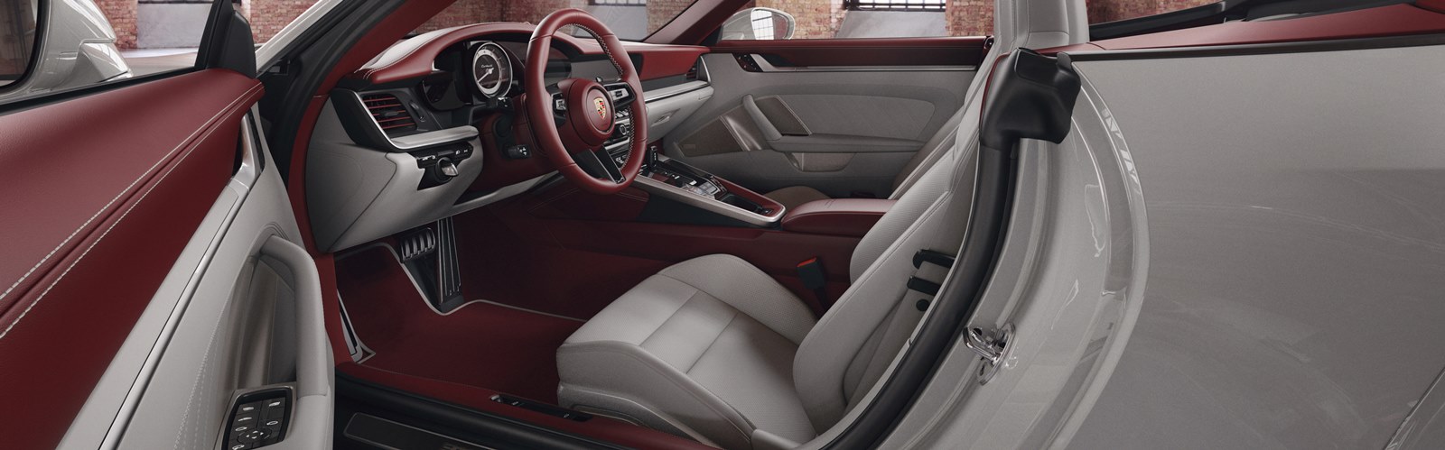 Элегантный двухцветный кожаный салон от Porsche Exclusive Manufaktur. Элегантный двухцветный кожаный салон от Porsche Exclusive Manufaktur.